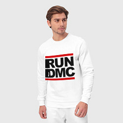 Костюм хлопковый мужской Run DMC, цвет: белый — фото 2