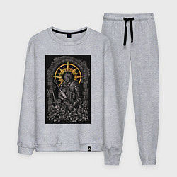 Костюм хлопковый мужской Dark Souls: Warrior, цвет: меланж