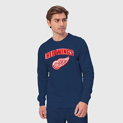 Костюм хлопковый мужской Detroit Red Wings, цвет: тёмно-синий — фото 2