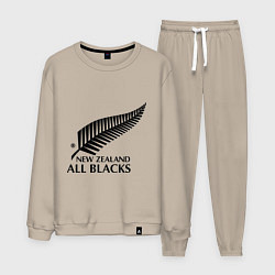 Костюм хлопковый мужской New Zeland: All blacks, цвет: миндальный