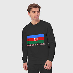 Костюм хлопковый мужской Азербайджан, цвет: черный — фото 2