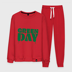 Костюм хлопковый мужской Green Day, цвет: красный