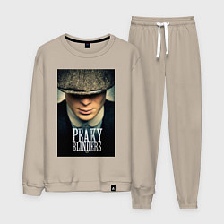 Костюм хлопковый мужской Peaky Blinders, цвет: миндальный