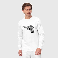 Костюм хлопковый мужской Pulp Fiction Gun, цвет: белый — фото 2