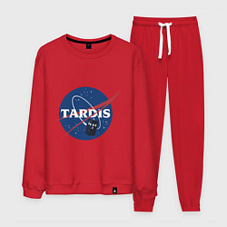 Костюм хлопковый мужской Tardis NASA, цвет: красный