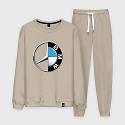 Костюм хлопковый мужской BROTHERS, цвет: миндальный