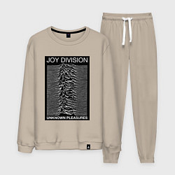 Костюм хлопковый мужской Joy Division: Unknown Pleasures, цвет: миндальный