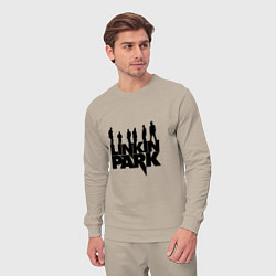 Костюм хлопковый мужской Linkin Park, цвет: миндальный — фото 2