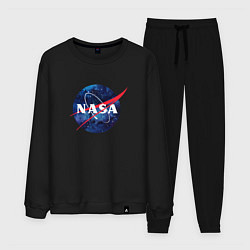 Костюм хлопковый мужской NASA: Cosmic Logo, цвет: черный