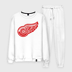 Костюм хлопковый мужской Detroit Red Wings: Pavel Datsyuk, цвет: белый