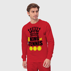 Костюм хлопковый мужской King of tennis, цвет: красный — фото 2