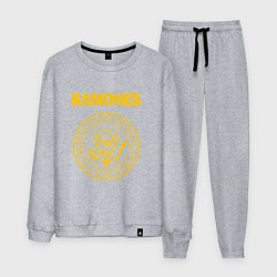 Костюм хлопковый мужской Ramones, цвет: меланж