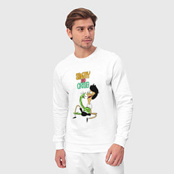 Костюм хлопковый мужской Sanjay and Craig, цвет: белый — фото 2