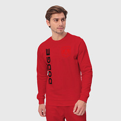 Костюм хлопковый мужской Dodge Style, цвет: красный — фото 2