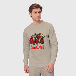 Костюм хлопковый мужской SimpsKnot, цвет: миндальный — фото 2