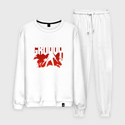 Костюм хлопковый мужской Evil Dead: Groovy, цвет: белый