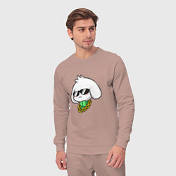 Костюм хлопковый мужской Undertale: Asriel SWAG, цвет: пыльно-розовый — фото 2