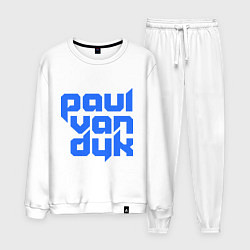 Костюм хлопковый мужской Paul van Dyk: Filled, цвет: белый