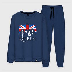 Костюм хлопковый мужской Queen UK, цвет: тёмно-синий