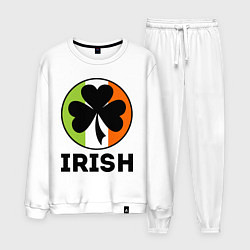 Костюм хлопковый мужской Irish - цвет флага, цвет: белый