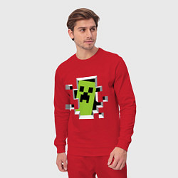 Костюм хлопковый мужской Crash Minecraft, цвет: красный — фото 2