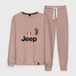 Костюм хлопковый мужской Ronaldo: Juve Sport, цвет: пыльно-розовый