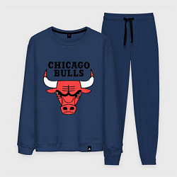 Костюм хлопковый мужской Chicago Bulls, цвет: тёмно-синий