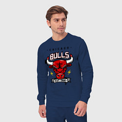 Костюм хлопковый мужской Chicago Bulls est. 1966, цвет: тёмно-синий — фото 2