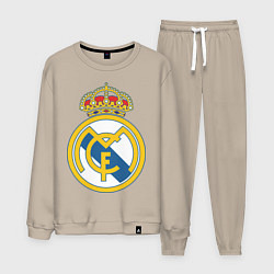 Костюм хлопковый мужской Real Madrid FC, цвет: миндальный