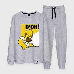 Костюм хлопковый мужской Homer D'OH!, цвет: меланж