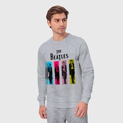 Костюм хлопковый мужской Walking Beatles, цвет: меланж — фото 2