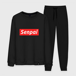 Костюм хлопковый мужской Senpai Supreme, цвет: черный