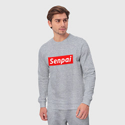 Костюм хлопковый мужской Senpai Supreme, цвет: меланж — фото 2