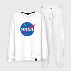 Костюм хлопковый мужской NASA: Masa, цвет: белый