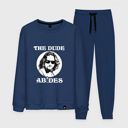 Костюм хлопковый мужской The Dude Abides, цвет: тёмно-синий