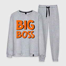 Костюм хлопковый мужской Big Boss, цвет: меланж