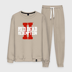 Костюм хлопковый мужской RDR II, цвет: миндальный