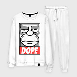 Костюм хлопковый мужской Homer dope, цвет: белый