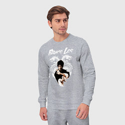 Костюм хлопковый мужской Bruce Lee dragons, цвет: меланж — фото 2