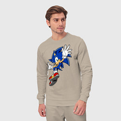 Костюм хлопковый мужской Sonic, цвет: миндальный — фото 2