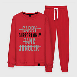 Костюм хлопковый мужской Support only, цвет: красный