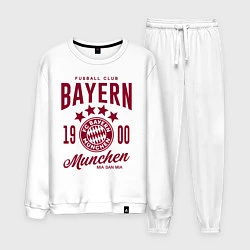 Костюм хлопковый мужской Bayern Munchen 1900, цвет: белый