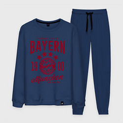 Костюм хлопковый мужской Bayern Munchen 1900, цвет: тёмно-синий
