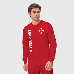 Костюм хлопковый мужской UMBRELLA CORP, цвет: красный — фото 2