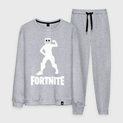 Костюм хлопковый мужской FORTNITE x MARSHMELLO, цвет: меланж