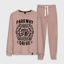 Костюм хлопковый мужской Parkway Drive: Australia, цвет: пыльно-розовый