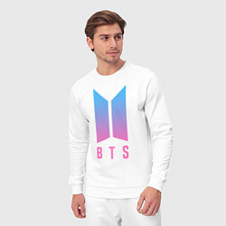 Костюм хлопковый мужской BTS: Neon V, цвет: белый — фото 2
