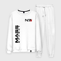Костюм хлопковый мужской MASS EFFECT N7, цвет: белый