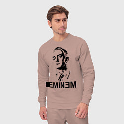 Костюм хлопковый мужской Эминем, цвет: пыльно-розовый — фото 2