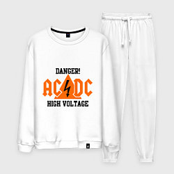 Костюм хлопковый мужской AC/DC: High Voltage, цвет: белый